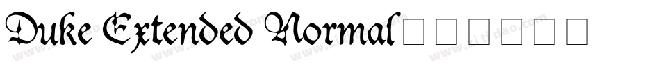 Duke Extended Normal字体转换